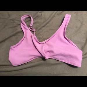 Purple Tie Knot Bikini Top